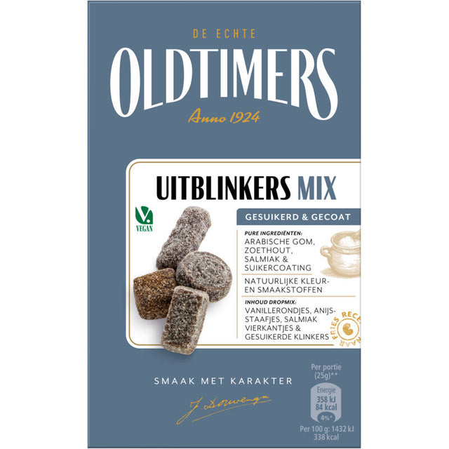 Oldtimers Uitblinkers mix Liquorice 235g