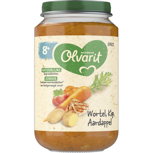 Olvarit Carrot Chicken Potato 8m+ Baby food 200g