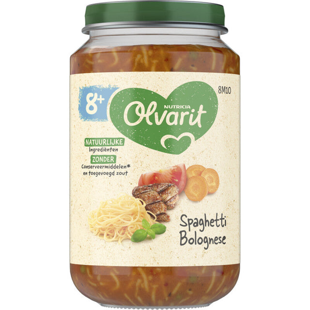 Olvarit Spaghetti bolognese 8m+ Baby food 200g