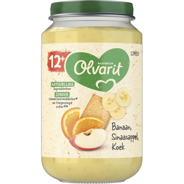 Olvarit Banana Orange Biscuit 12m+ Baby food 200g