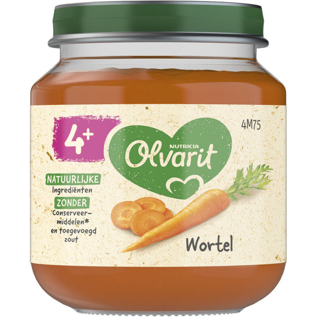 Olvarit Carrot 4m+ Baby food 125g