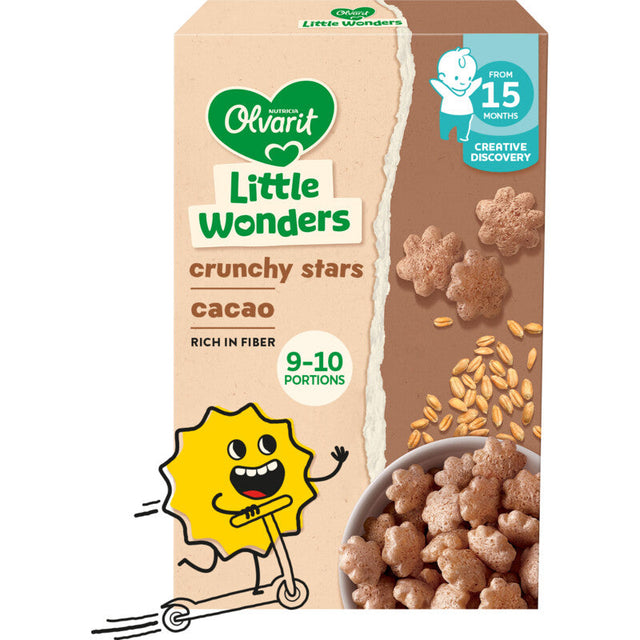 Olvarit Toddler crunchies cacao 15m+ Baby snacks 70g
