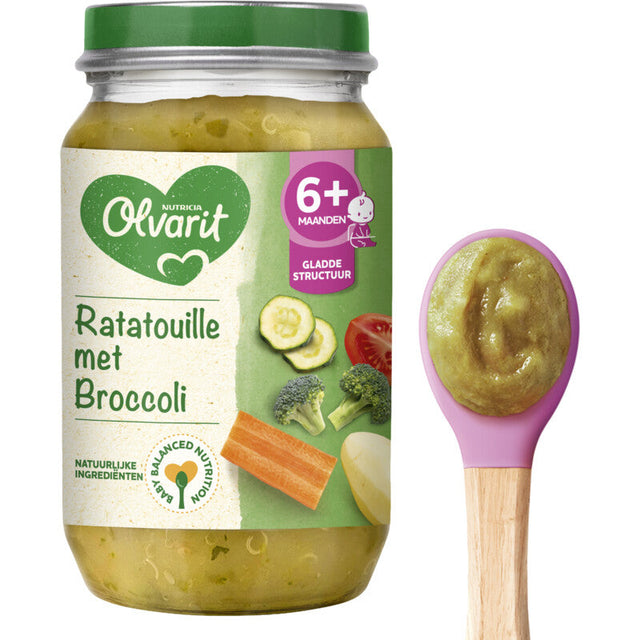 Olvarit Ratatouille with broccoli 6m+ Baby food 200g
