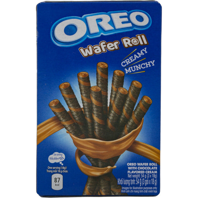 Oreo Chocolate wafer rolls Biscuits 54g