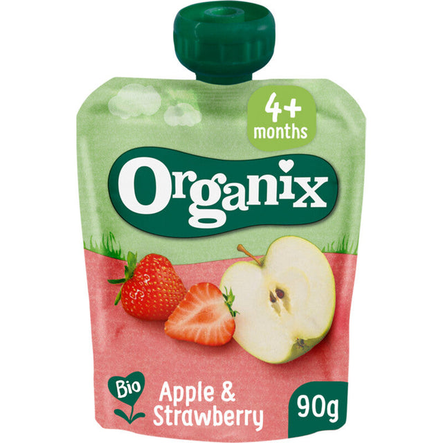 Organix Fruit Purée Pouch Apple & Strawberry 4m+ Baby food 90g