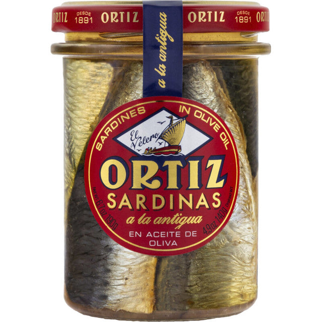 Ortiz Sardines glas 190g