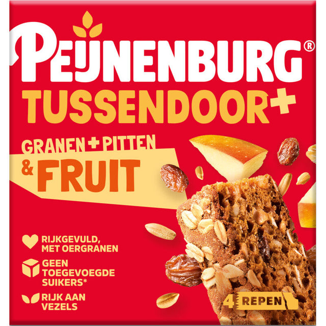 Peijnenburg Tussendoor+ Grains, pitten & fruit 147g