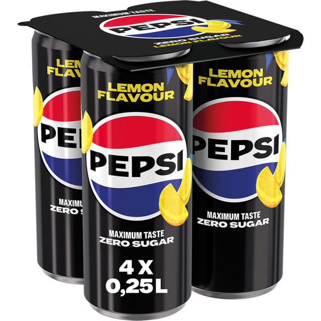 Pepsi Zero sugar lemon Cola 4 × 250ml