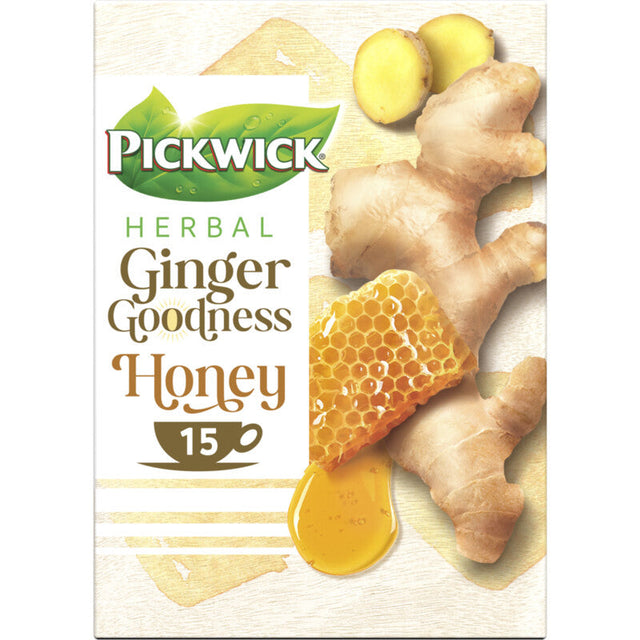 Pickwick Ginger goodness honey Herbal Tea 26g