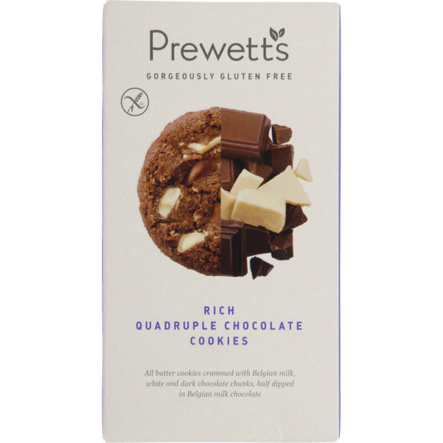 Prewetts Quadruple chocolate cookies Biscuits 150g