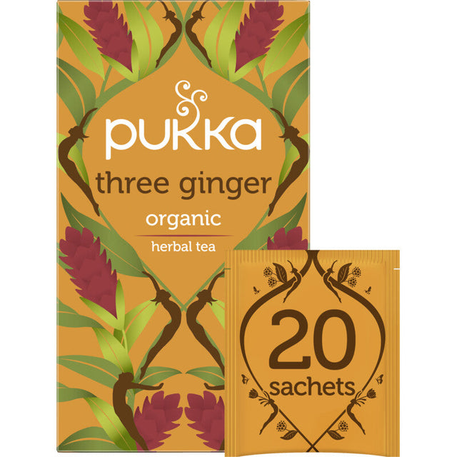 Pukka Three ginger 20-pack Herbal tea 20g