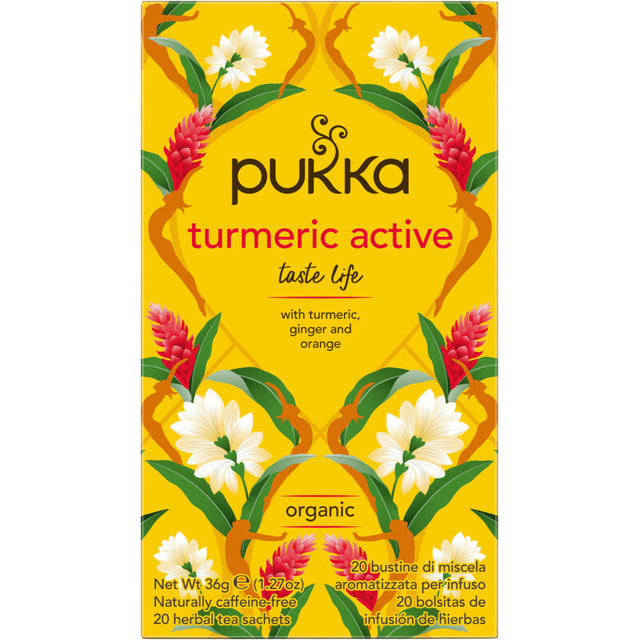Pukka Tumeric active 20-pack Black tea 20g