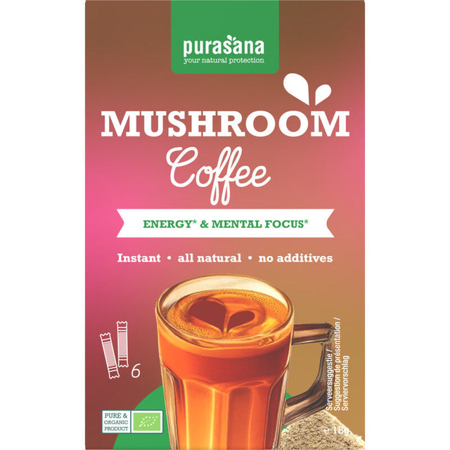 Purasana Mushroom coffee Instant Coffee 18g