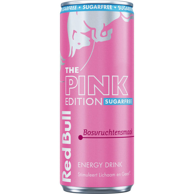Red Bull Pink edition sugarfree bosvruchtensmaak Energy drink 250ml