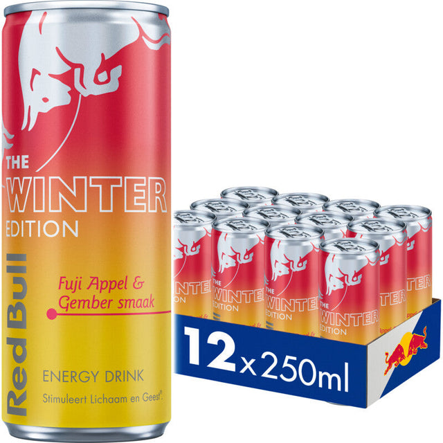 Red Bull Fuji Apple & Ginger Flavour Energy drink 12 × 250ml