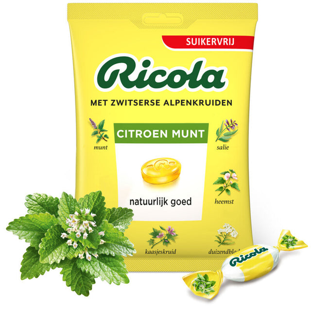 Ricola Lemon Mint Sugar-Free Chewing gum 75g