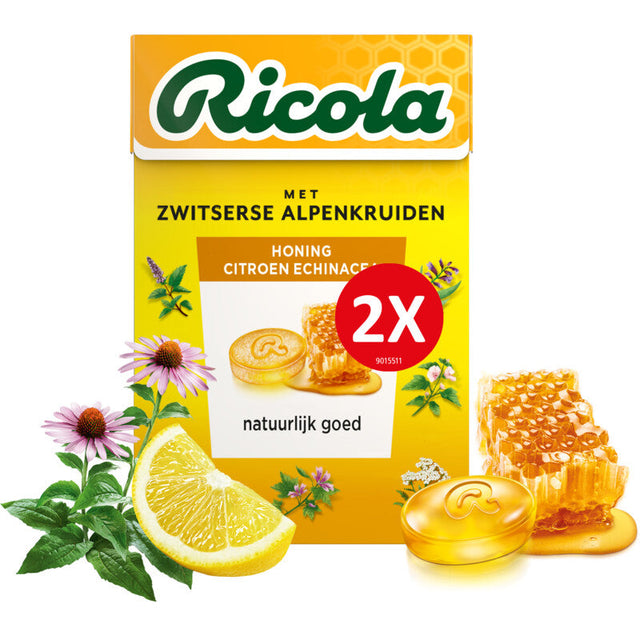 Ricola Honey Lemon echinacea 2-pack 100g