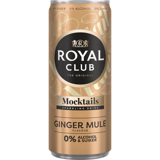 Royal Club Mocktails ginger mule flavour 0% alcohol 250ml