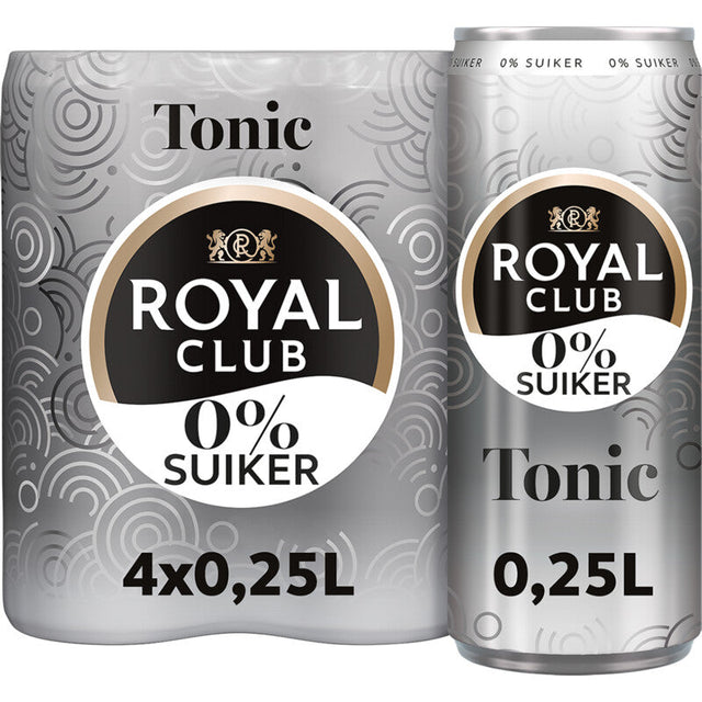 Royal Club Tonic 0% Sugar Drink mixer 4 × 250ml