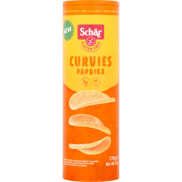 Schär Curvies paprika Gluten-Free Potato chips 170g