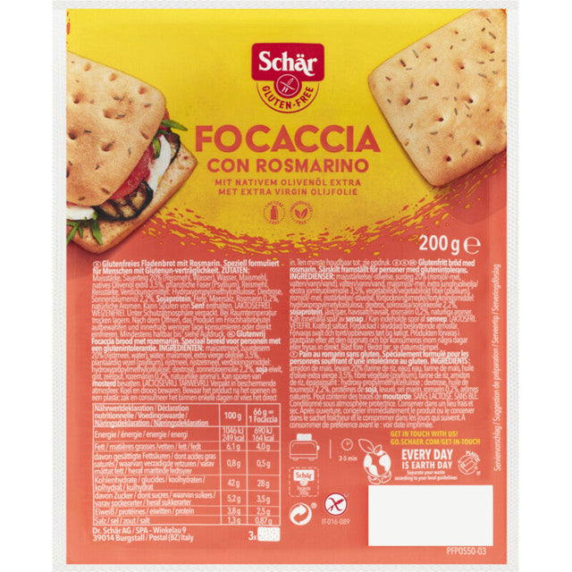 Schär Focaccia Gluten-Free 200g