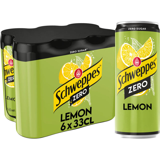 Schweppes Lemon zero Drink mixer 6 × 330ml