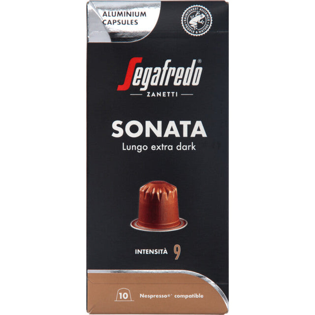 Segafredo Sonata lungo extra dark 10-capsules 50g