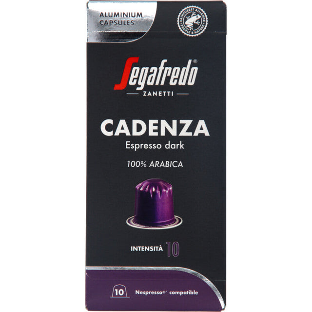Segafredo Cadenza espresso dark 10 capsules 50g