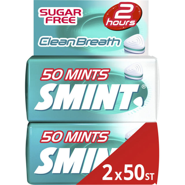 Smint Clean breath intense mint 2-pack Chewing gum 70g