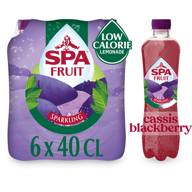 Spa Fruit Blackcurrant blackberry Sparkling 6 × 400ml