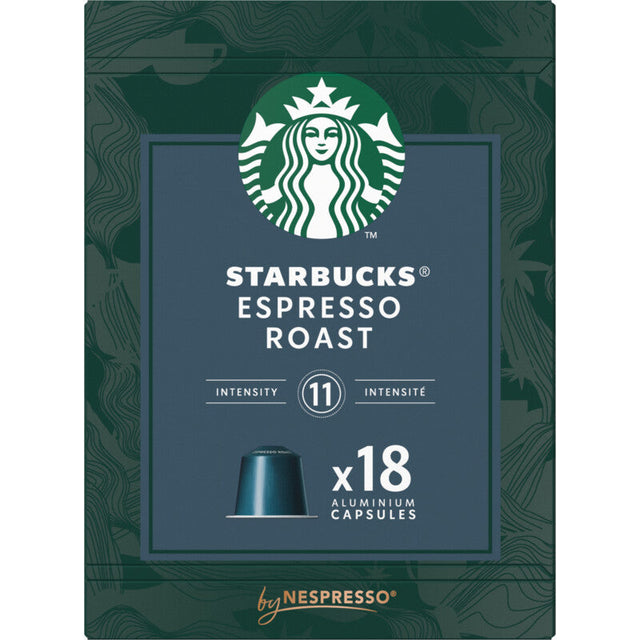 Starbucks Nespresso espresso roast 18 capsules 99g