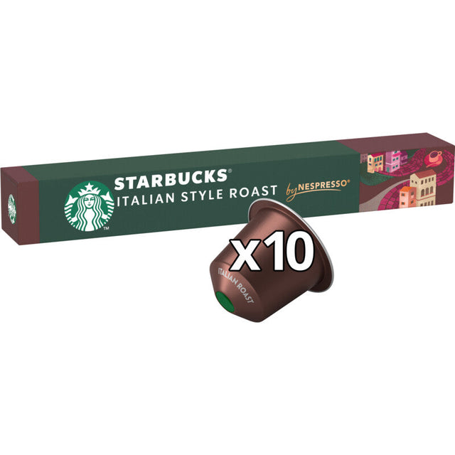 Starbucks Nespresso Italian style roast 10 capsules 56g
