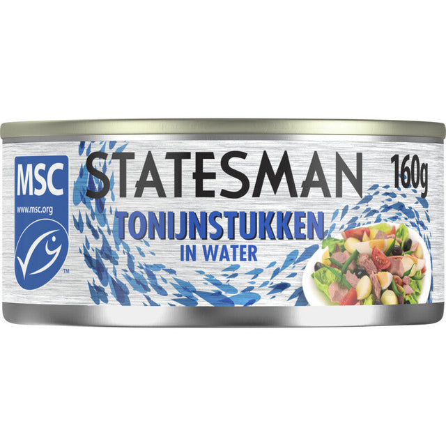 Statesman Tuna stukken in water 160g