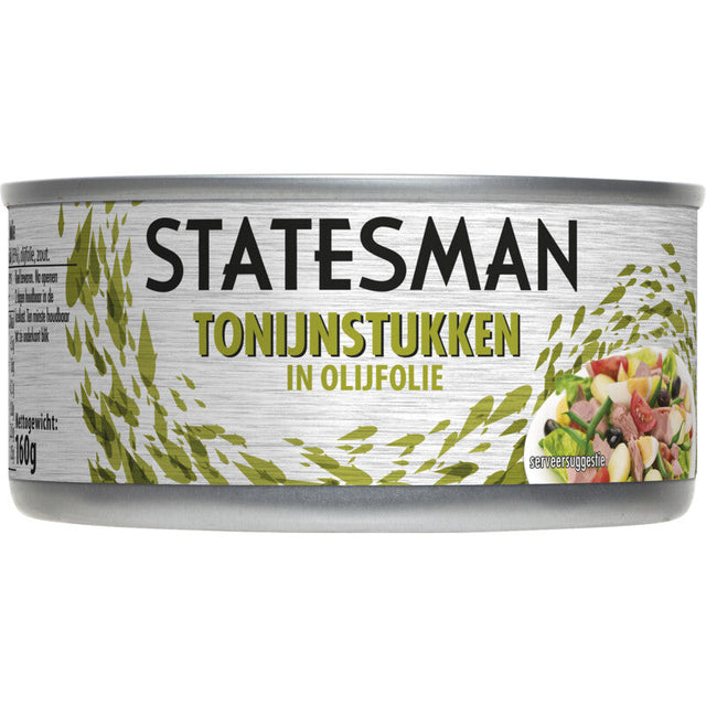 Statesman Tuna stukken in Olive Oil 160ml