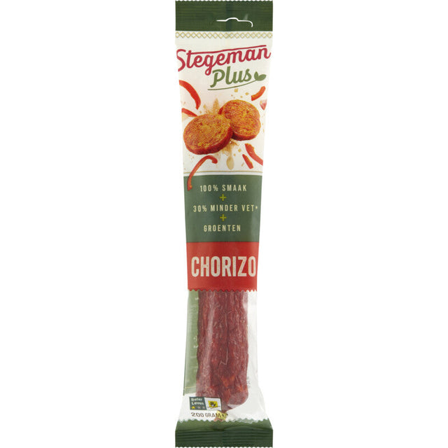 Stegeman Plus chorizo Cured sausage 200g