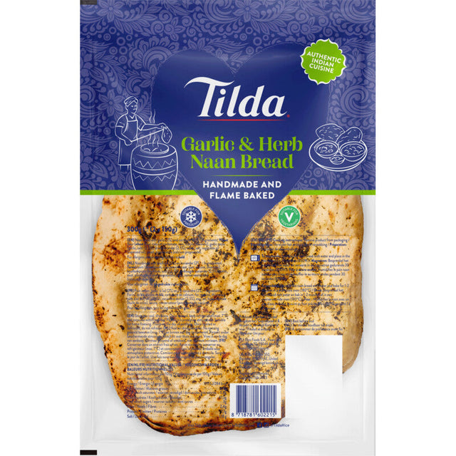 Tilda Naanbrood Garlic Coriander Bread and flatbread 300g