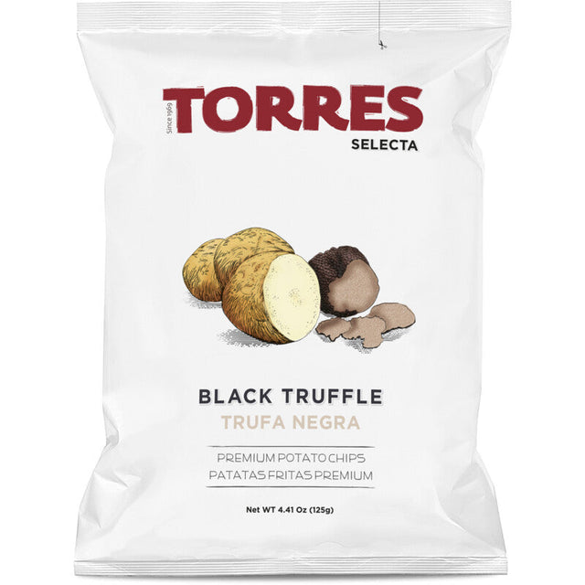 Torres Premium potato chips black truffle 125g