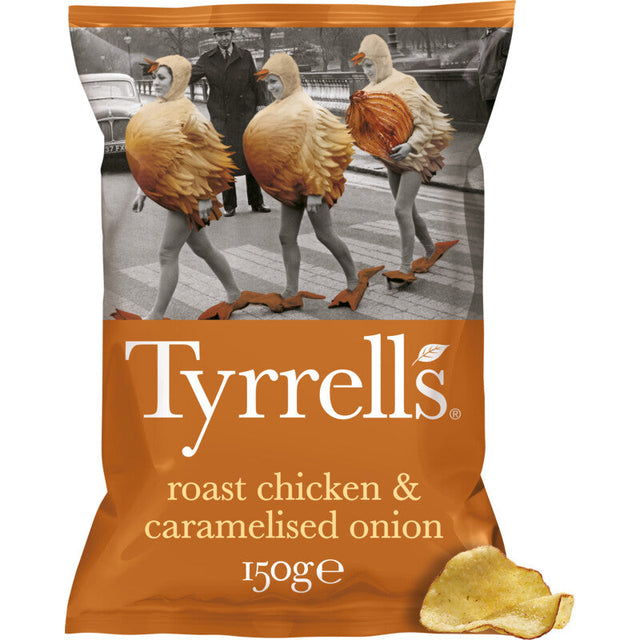 Tyrrells Roast chicken & caramelised onion Potato chips 150g
