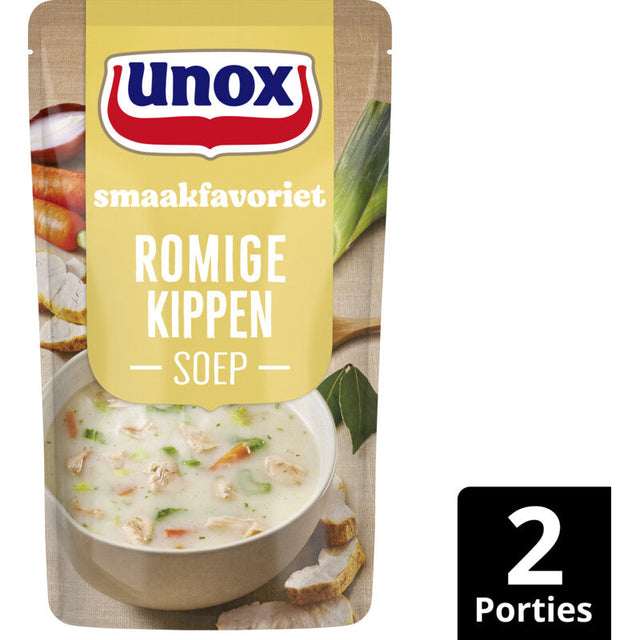 Unox Creamy kippensoep Soup 570g