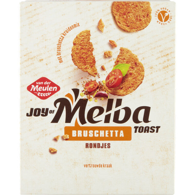 Van der Meulen Melbatoast bruschetta rondjes Crackers and savoury biscuits 90g