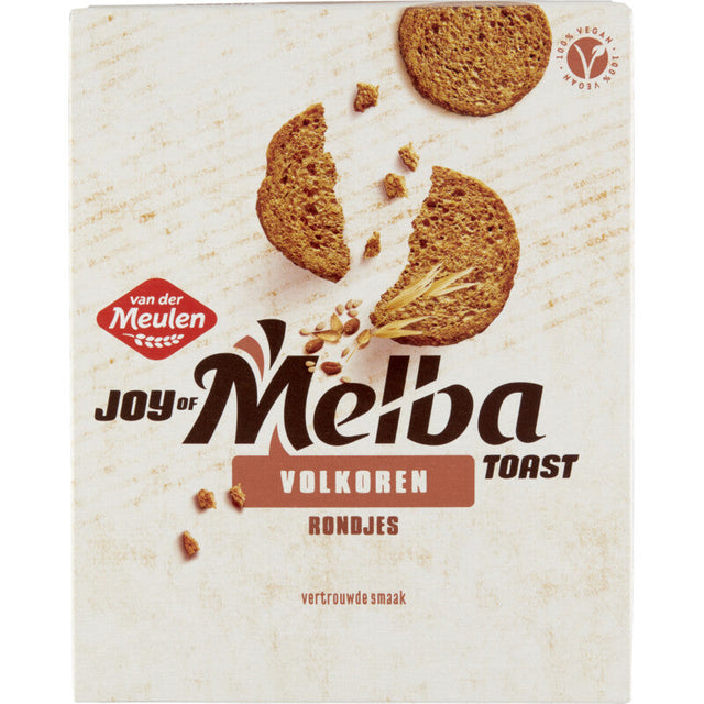 Van der Meulen Melbatoast Wholemeal rondjes Crackers and savoury biscuits 90g