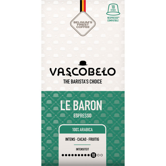 Vascobelo Le baron espresso 10 capsules 55g