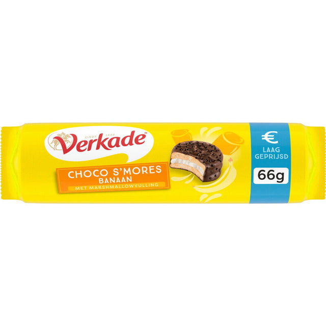 Verkade Choco s'mores Banana marshmallow 66g