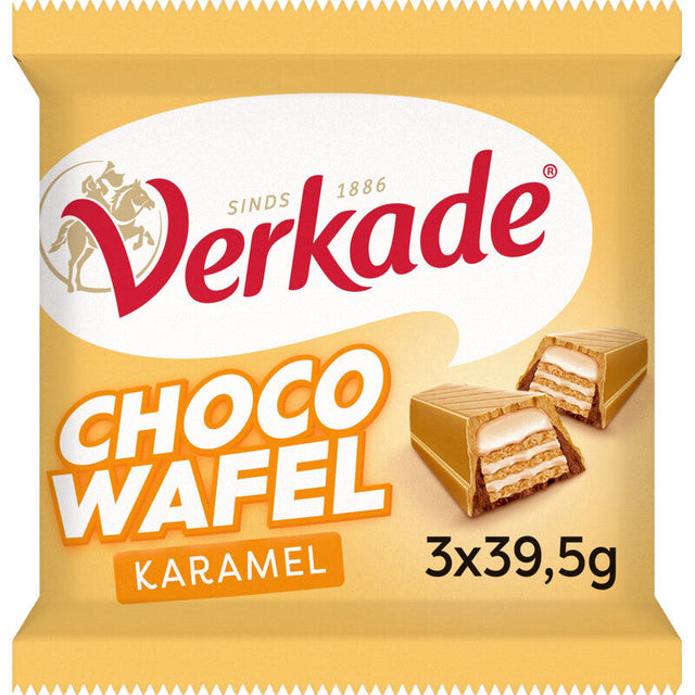 Verkade Chocolate Wafer Caramel 119g