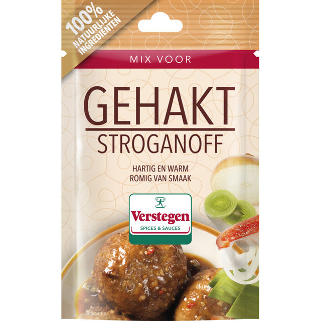 Verstegen Seasoning Mix for gehakt stroganoff 40g