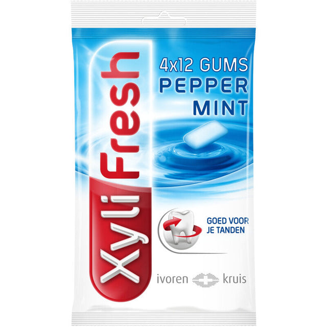 Xylifresh Peppermint gum sugarfree 4-pack 72g