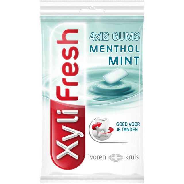 Xylifresh Mentholmint gum sugarfree 4-pack 72g