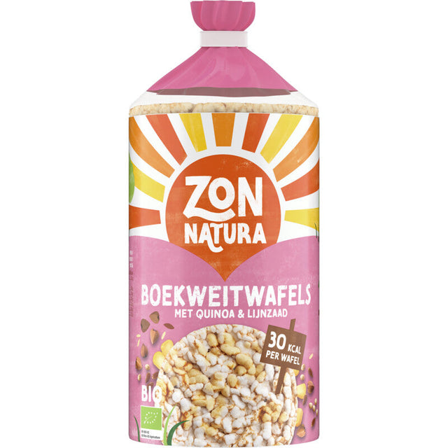 Zonnatura Boekweitwafel quinoa & Linseed Waffles 100g