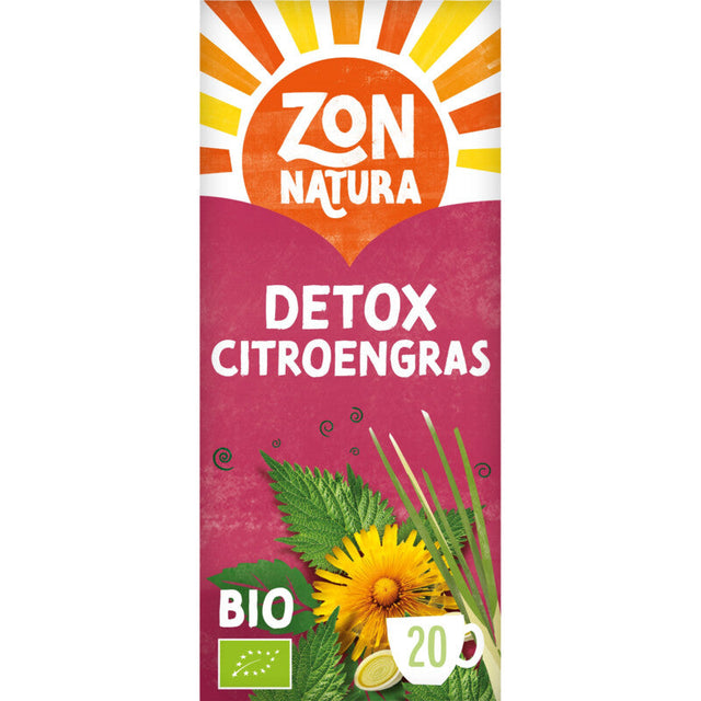 Zonnatura Detox citroengras Herbal Infusion 20-pack 34g