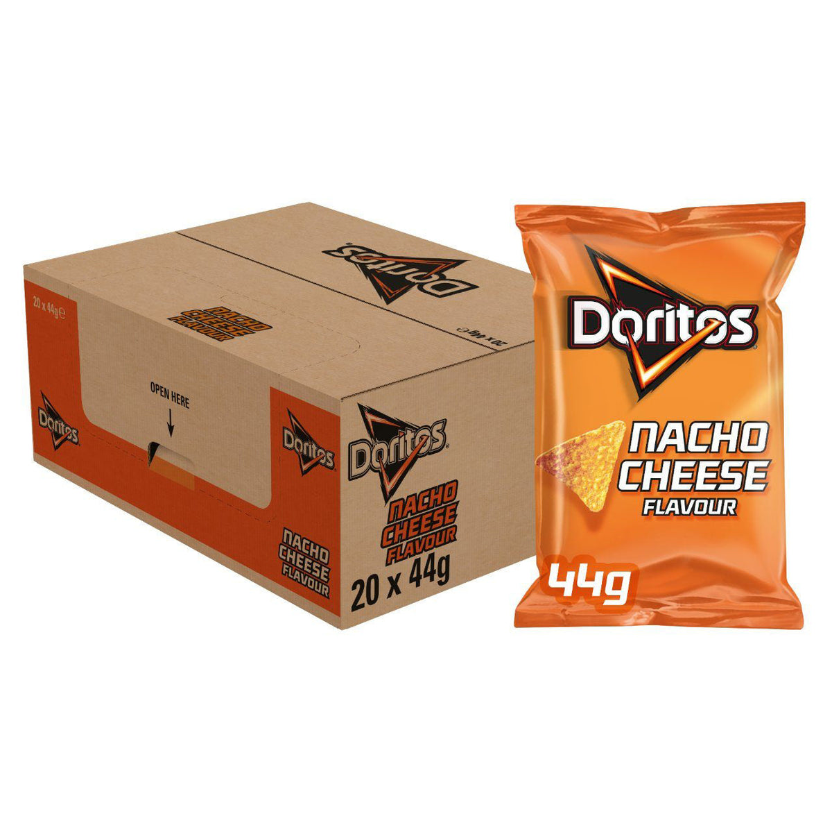 Doritos Nacho Cheese Tortilla Chips 20x44G - Worldwide Delivery - Order Online
